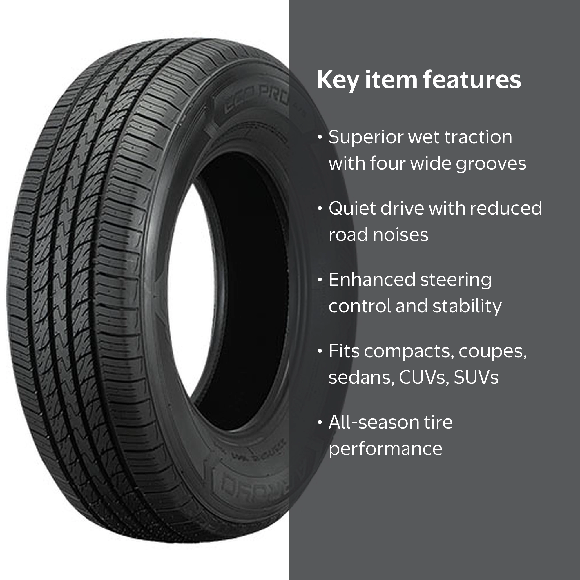 Arroyo 185/60R16 86H Eco Pro A/S All-Season Passenger Tire