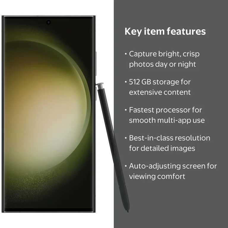 Verizon Samsung Galaxy S23 Ultra SMART Green 512 GB - Walmart.com