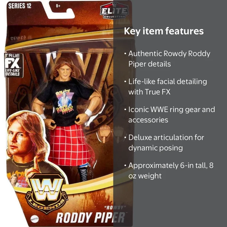 Rowdy Roddy Piper Elite Series 12 WWE Legends Action Figure