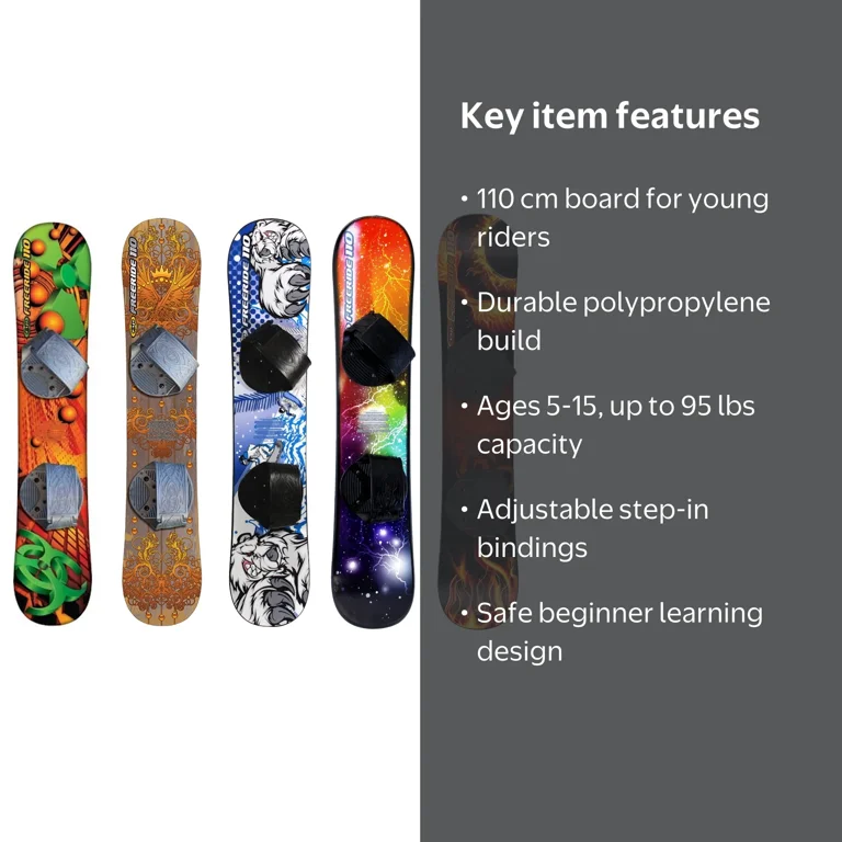 ESP 110 cm Freeride 110 Kid's Snowboard - Step in Adjustable