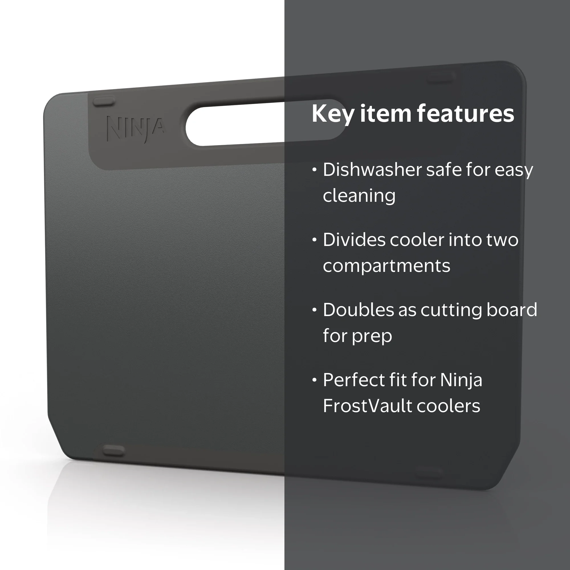 Ninja FrostVault Cooler Divider Insert and Cutting Board, 9.4