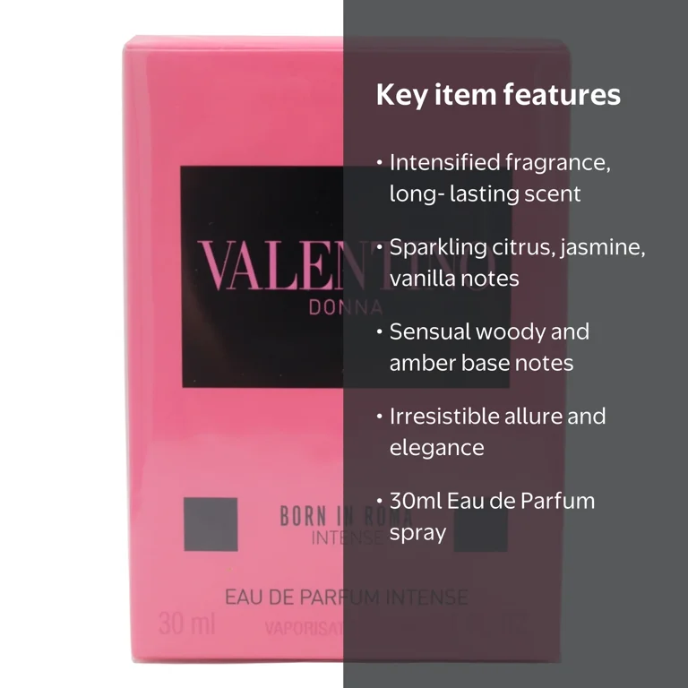 【新品未使用】VALENTINO DONNA 香水 30ml Valentino, Eau de Parfum Spray, 30 ml/1 oz, Donna Born In Roma