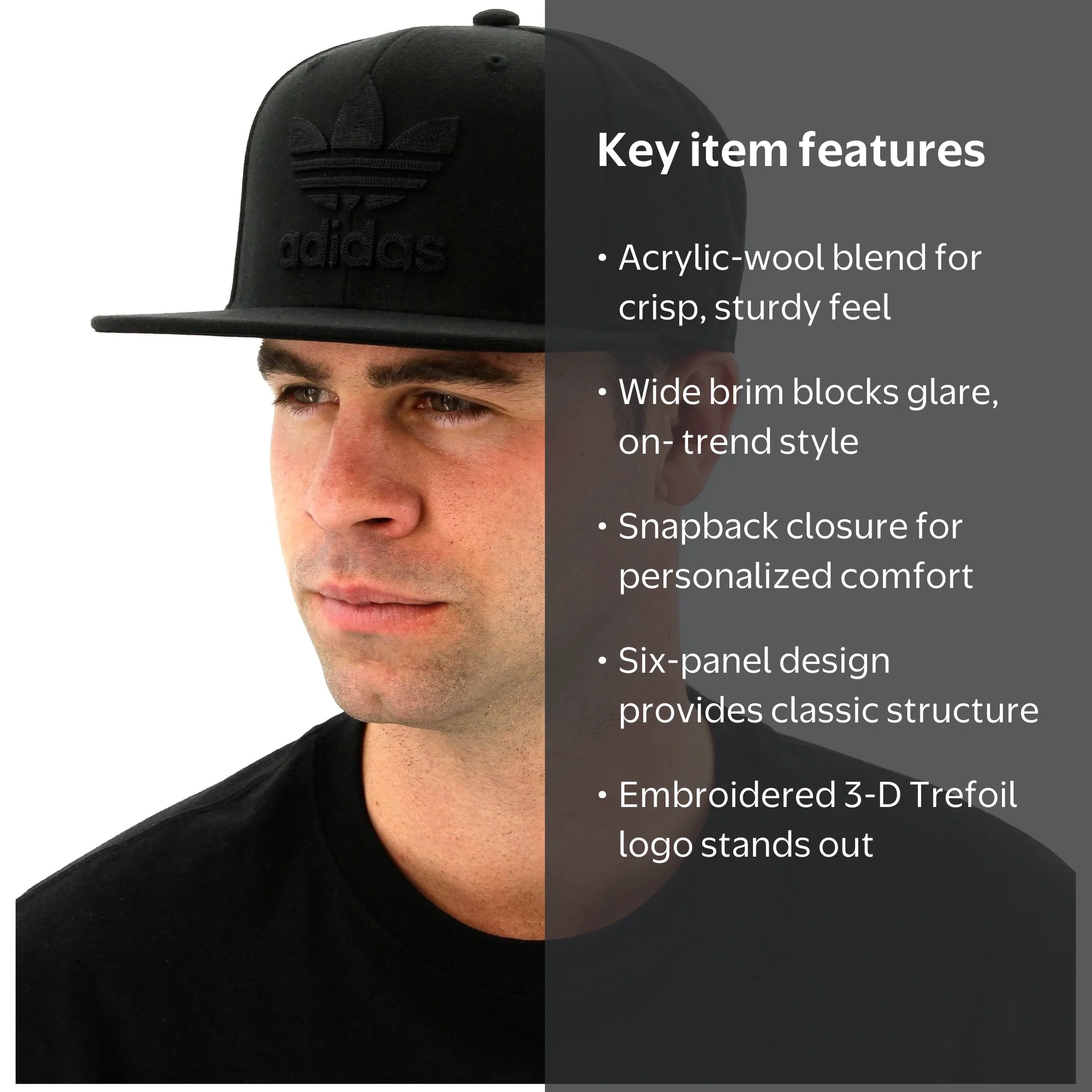 adidas Men's Originals Trefoil Chain Snapback Hat - Walmart.com