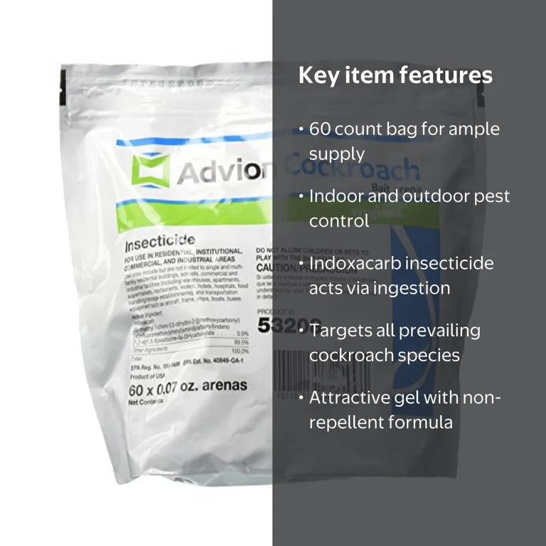 Advion Cockroach Bait Station - 60 ct Bag - Walmart.com
