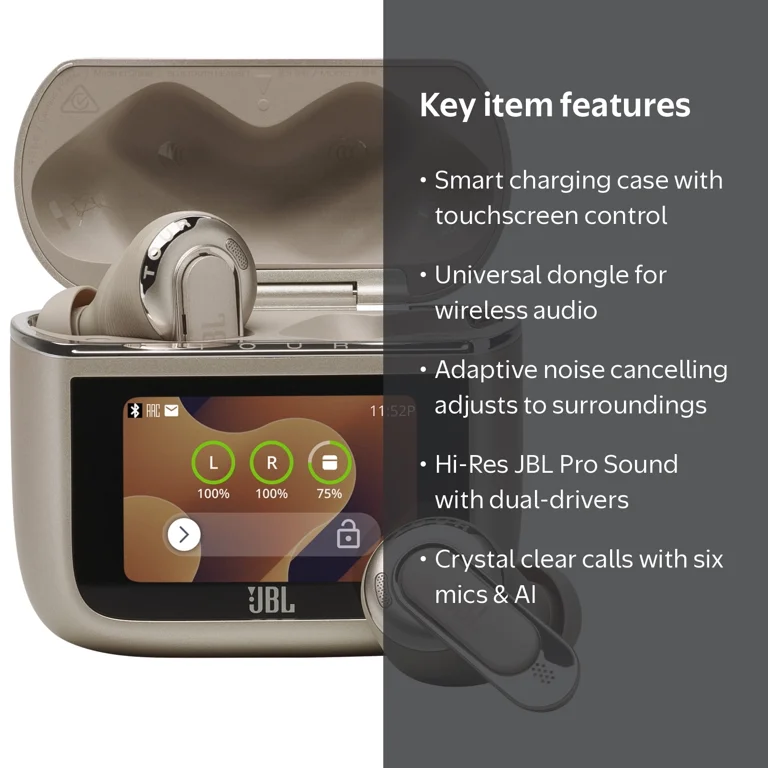 JBL, Earbuds, True Wireless Noise Cancelling, Latte - Walmart.com