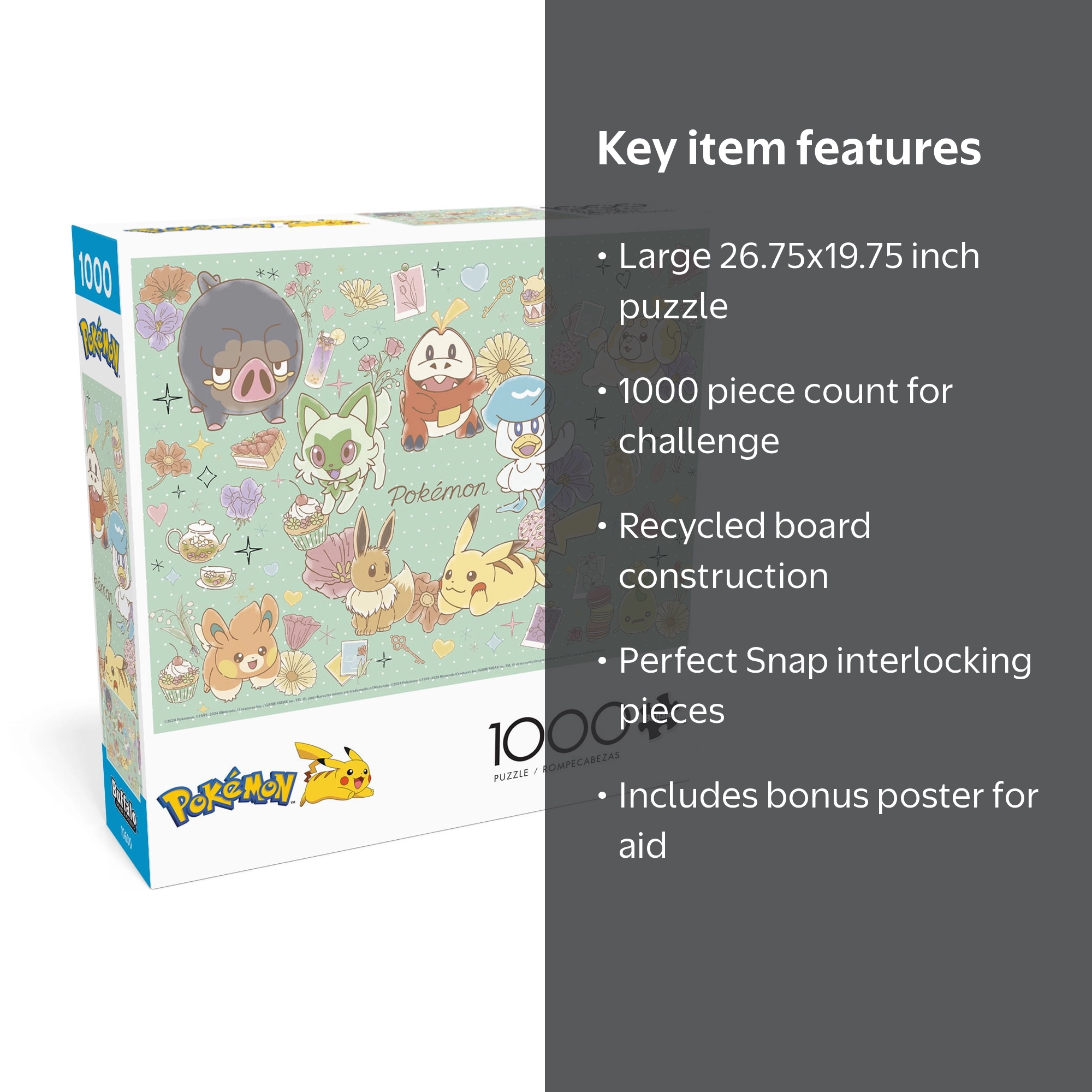 Buffalo Games Pokemon Flower Cafe 1000-Piece 26.75 x 19.75-inch