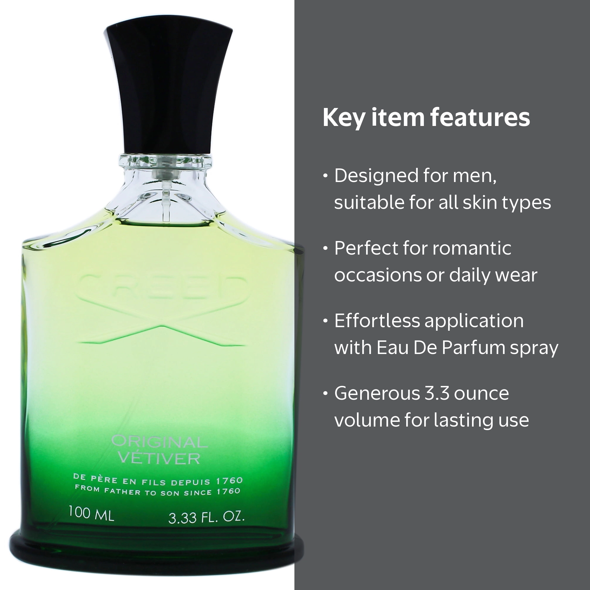 香水(ユニセックス) Creed Original Vetiver 100ml Creed Original Vetiver Men's Perfume Spray, Eau De Parfum, 3.3 Oz