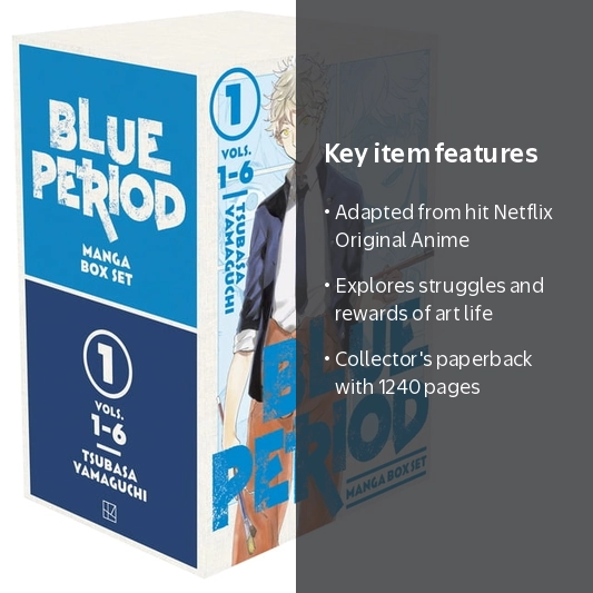 Blue Period Box Set by Tsubasa Yamaguchi, Vol. 1-6 + coloring book