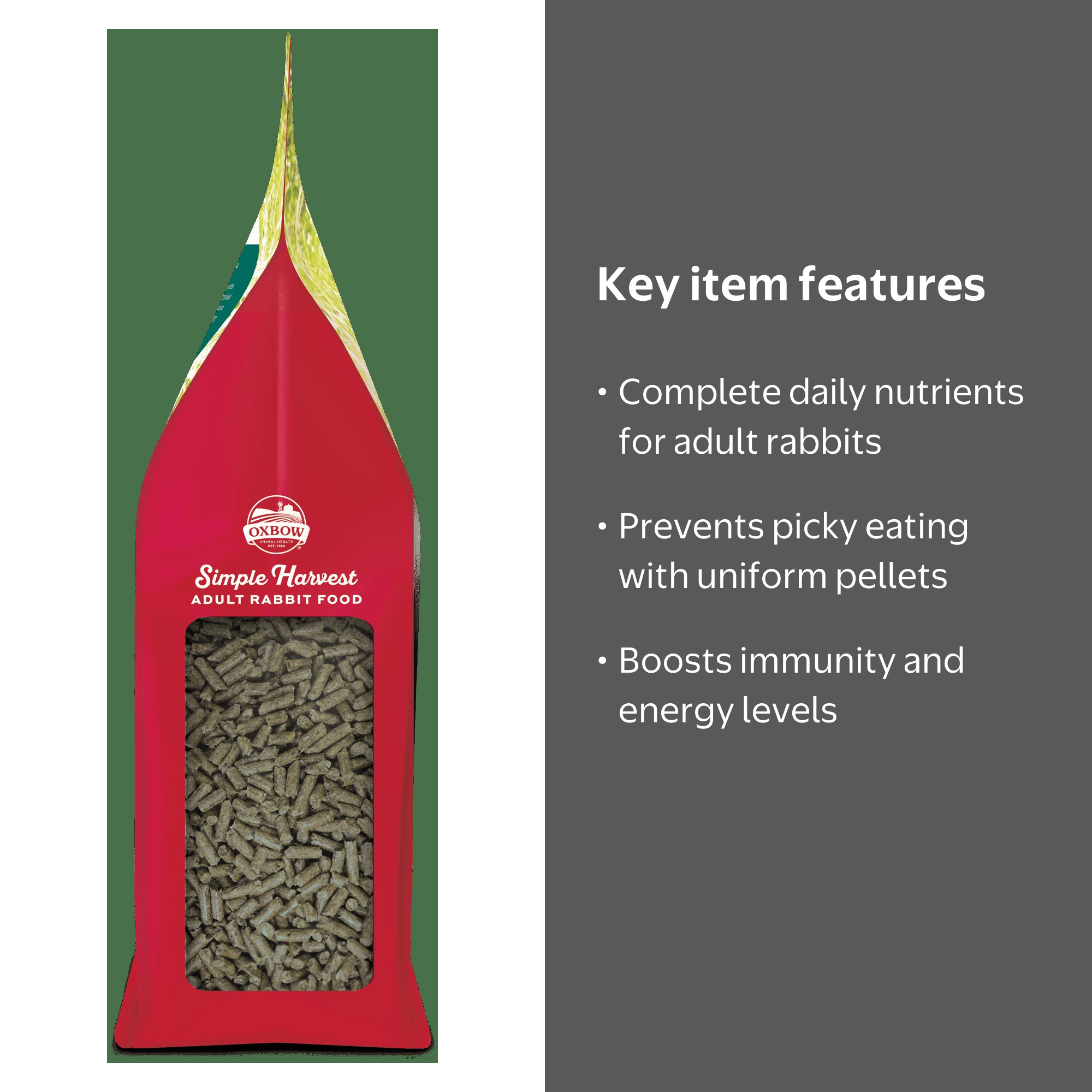 Oxbow Simple Harvest Adult Rabbit Food 8lb. - Walmart.com