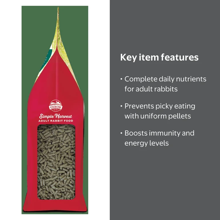 Oxbow Simple Harvest Adult Rabbit Food 8lb. - Walmart.com