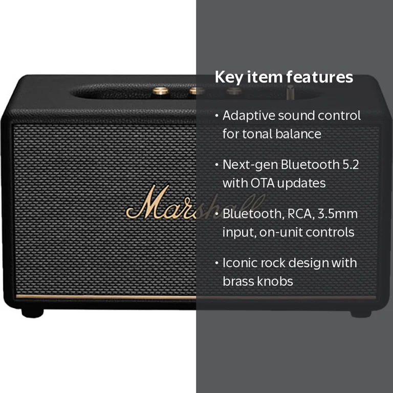 Marshall, Stanmore III Bluetooth Speaker System, Black - Walmart.com