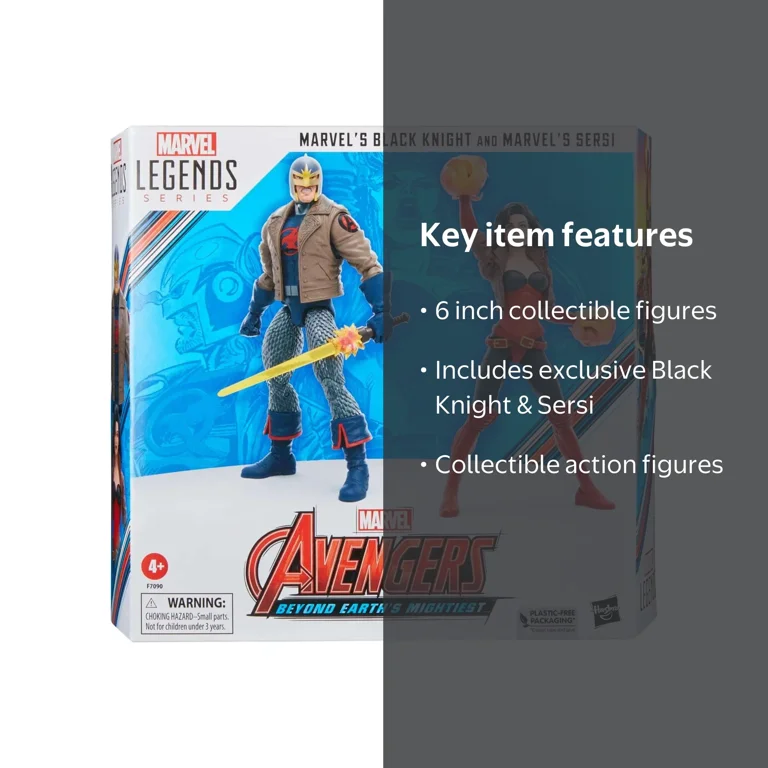 Marvel Legends Black Knight & Sersi 2-Pack, 6-Inch, 60th