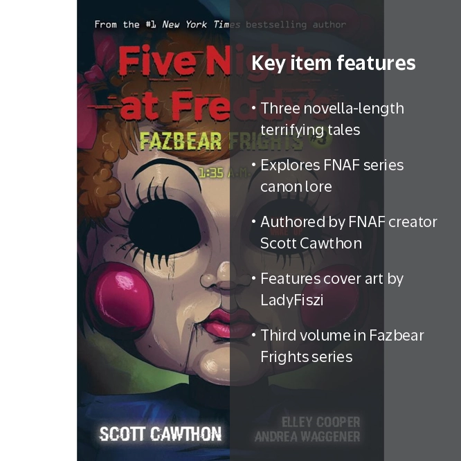 Scott Cawthon, AFK Book, 1:35AM, Five Nights at Freddy's novel