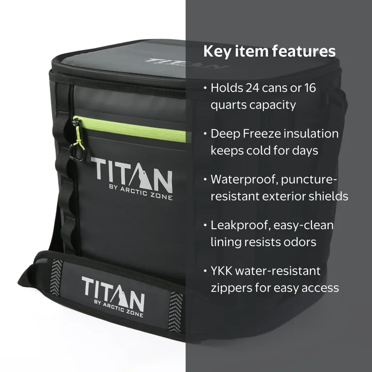 Titan by Arctic Zone 24 Can, 16 Quart Welded Soft Cooler with