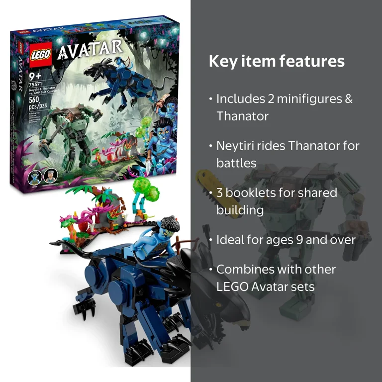 LEGO, Avatar Neytiri and Thanator vs. AMP Suit Quaritch, 75571
