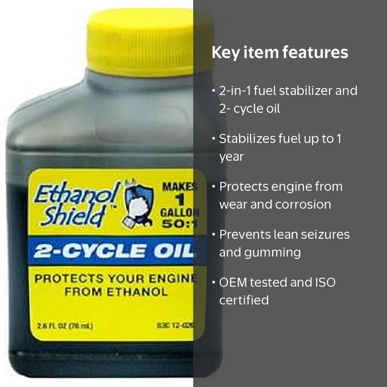 Maxpower Ethanol Shield 2-in-1 2 Cycle Engine Oil, 6.4 oz