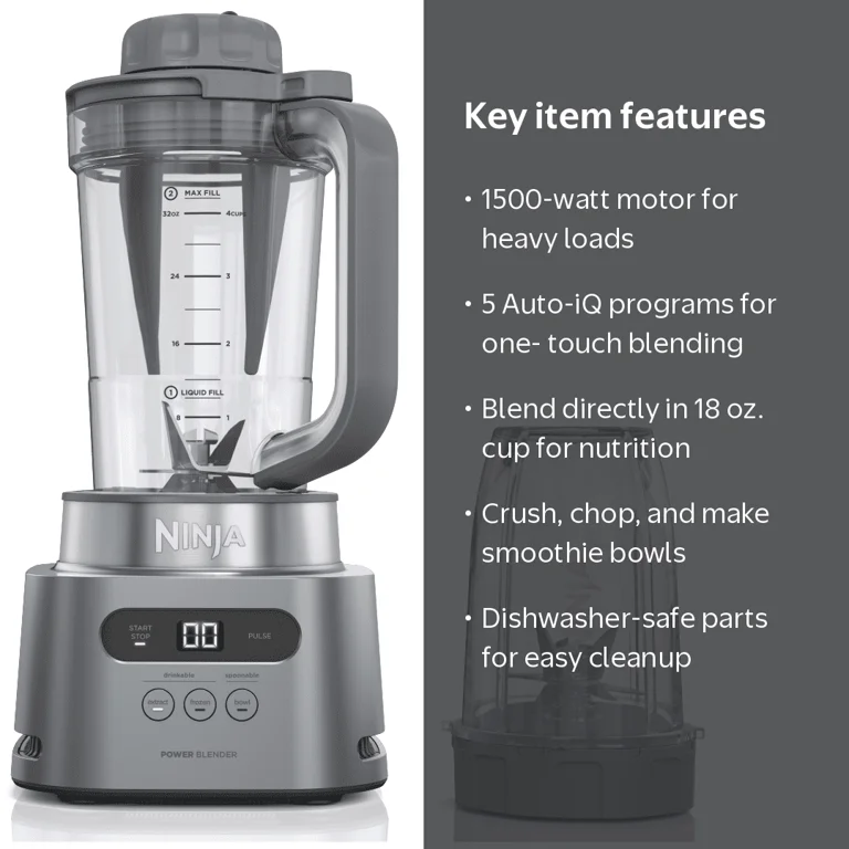 Ninja TWISTi 多機能ブレンダー Ninja, Blender, TWISTi 34-Oz, 1500W Smoothie & Nutrient Extractor