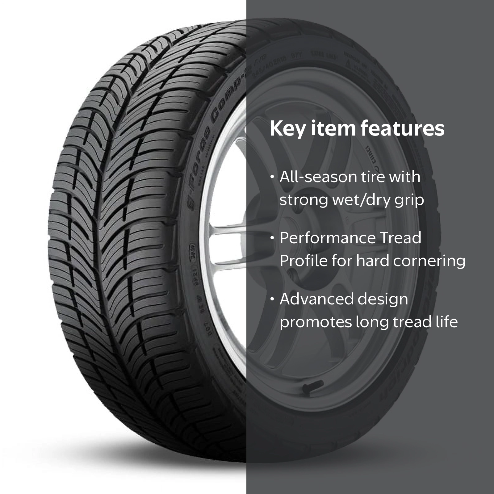 BFGoodrich g-Force COMP-2 A/S+ 245/40ZR18 97Y XL All Season