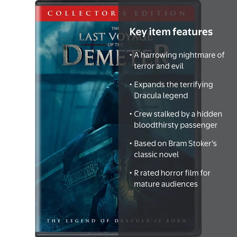 SDS, DVD, The Last Voyage of the Demeter, Horror Rated R - Walmart.com