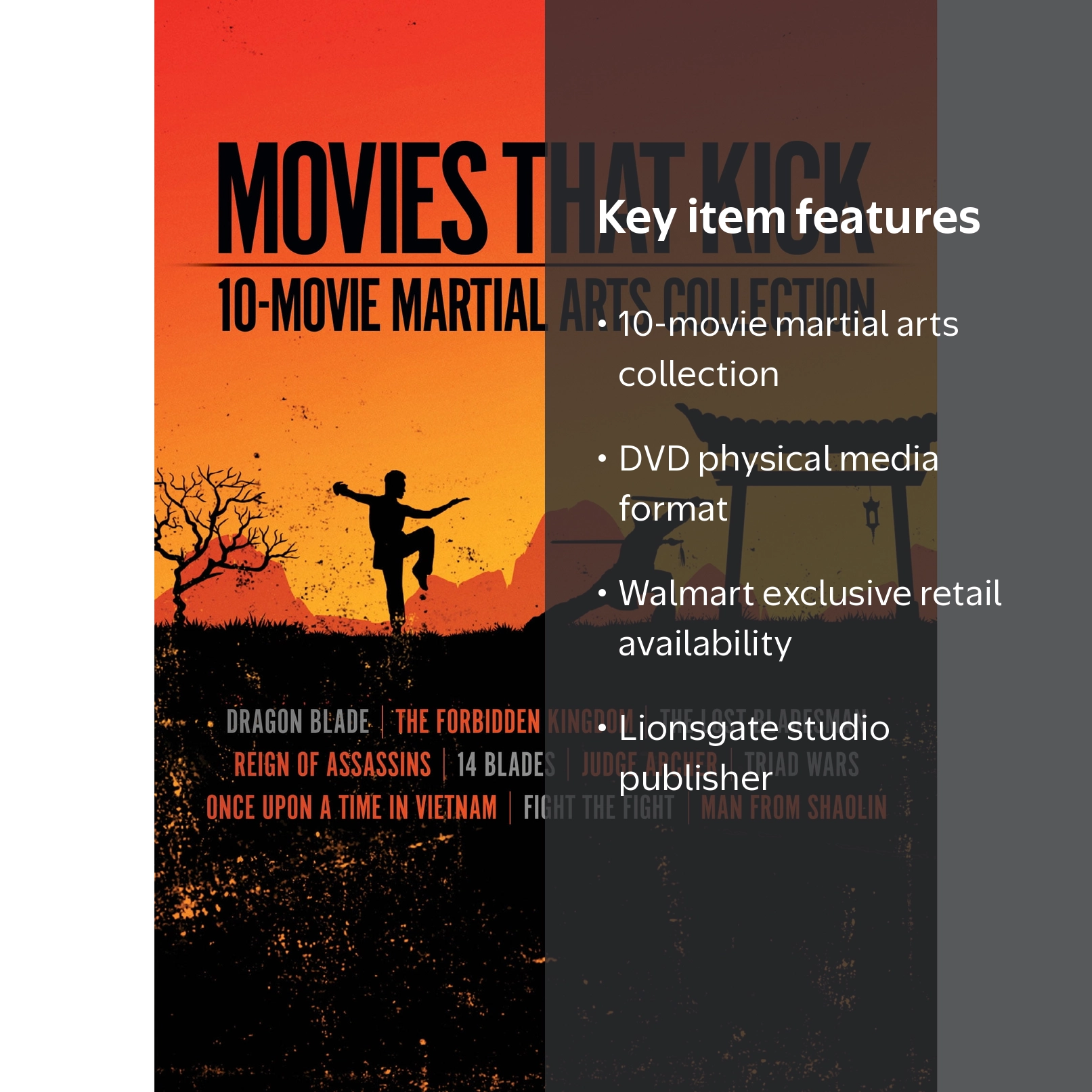 Movies That Kick 10-movie Martial Arts Collection (DVD) (Walmart