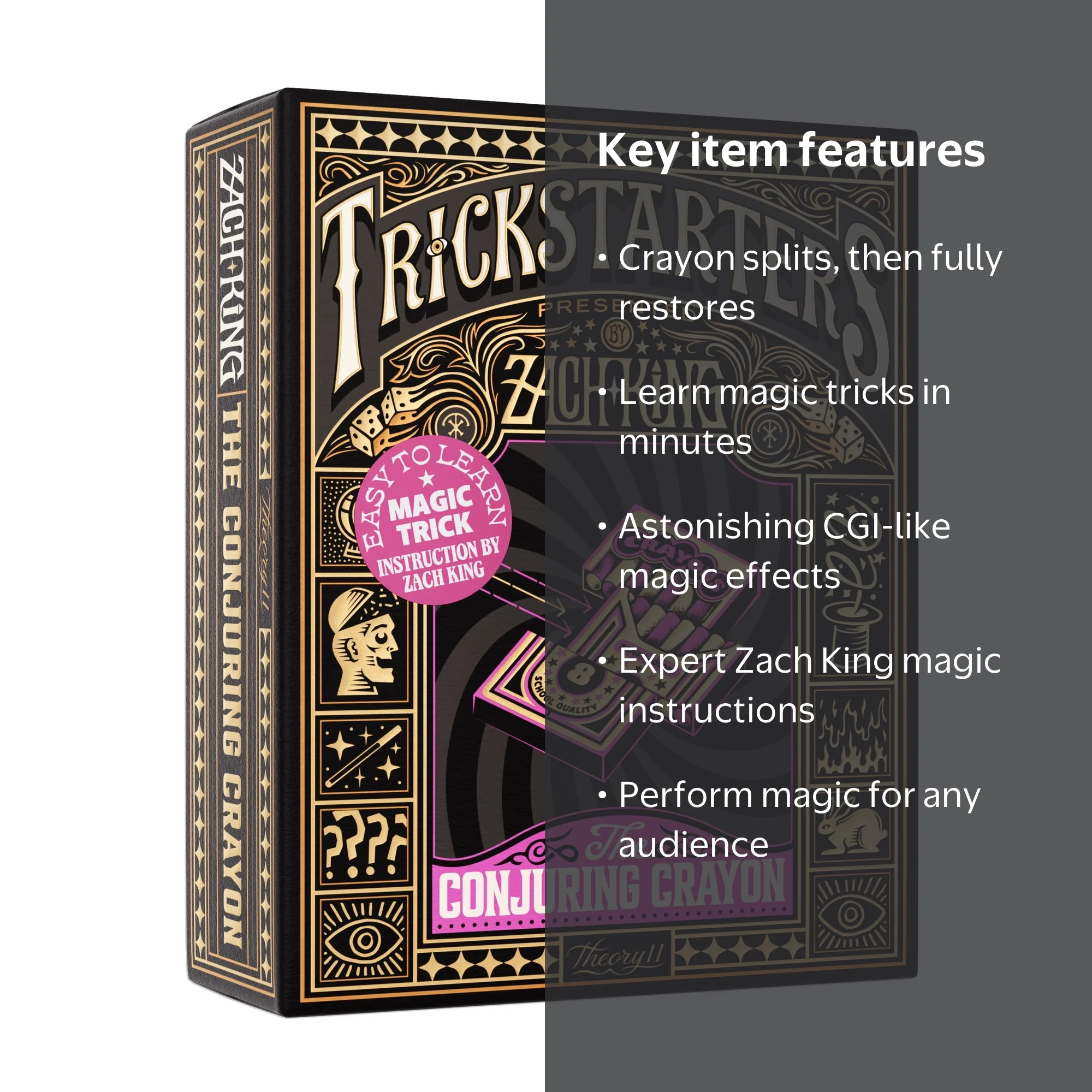 INPUT TRICK CONCEALER 2本セット theory11, Trickstarters Magic Trick, Conjuring Crayon, Learn