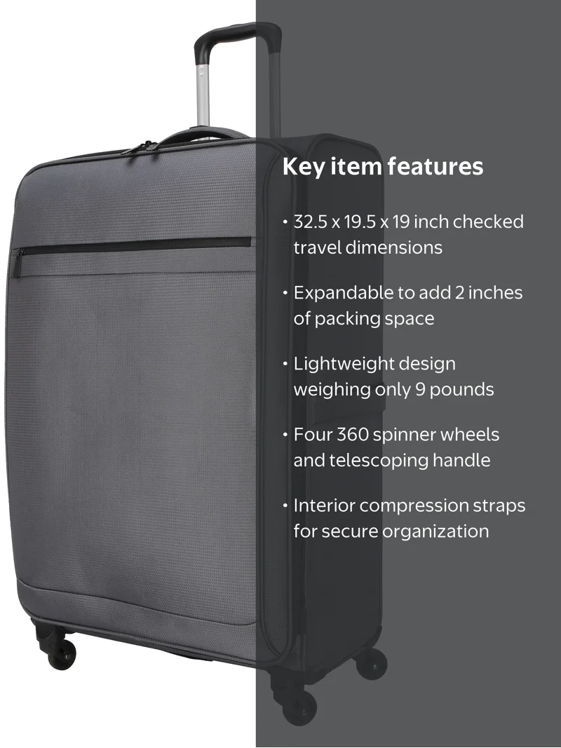 【10袋set】新品未開封 シボローカ★超破格★ゲリラ大バーゲンSALE Protege Gravity Free 30 in Softside Upright Luggage, Gray