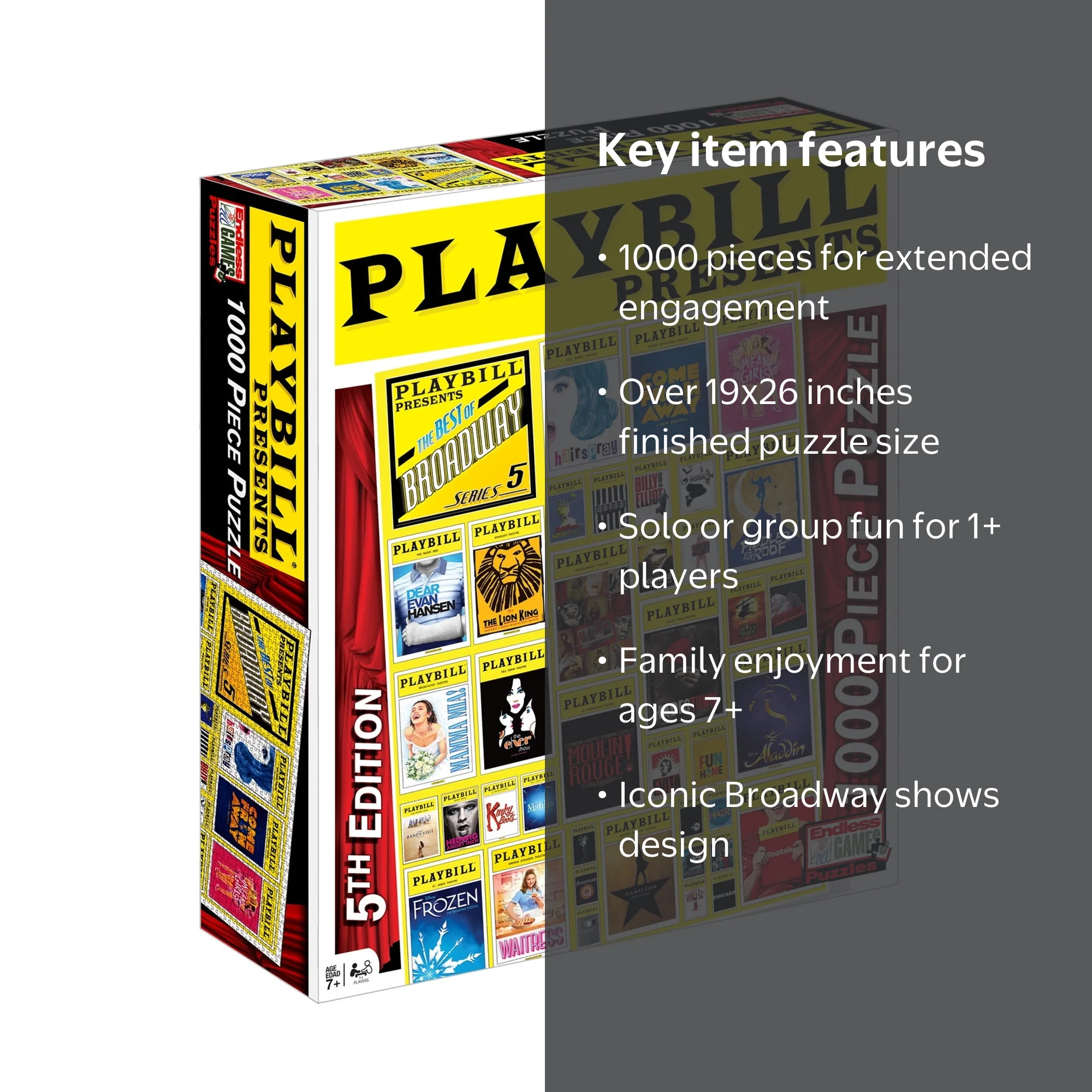 Endless Games Playbill Broadway Covers 1000-Piece Jigsaw Puzzle