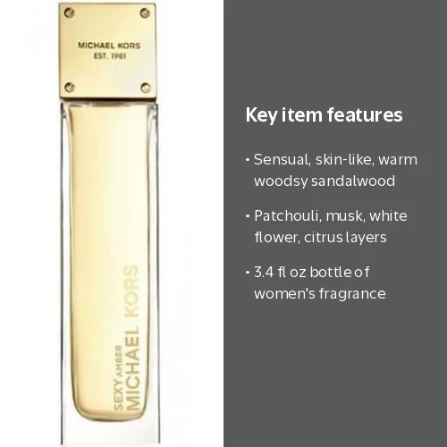 Michael Kors, Perfume for Women, Sexy Amber Eau de Parfum, 3.4 Oz