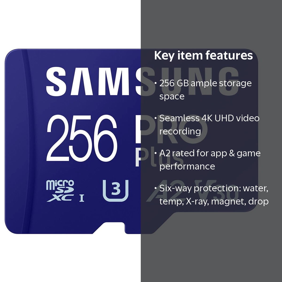 国内版SamsungGalaxyTabS10Ultra 256GB IP68防水 Samsung, MicroSDXC Card, 256 GB, UHS-I U3 V30 Class 10 Performance