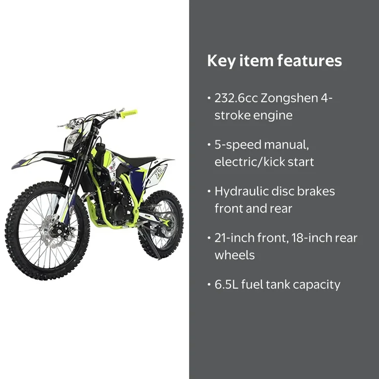ビバンクエントマンカ＆フィニッシュローション＆グリーンボクシンストロング X-Pro Titan 250cc Gas Pit Dirt Bike, 5-Speed Manual, LED Headlight
