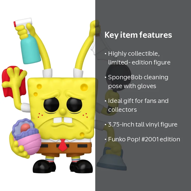 Funko Pop! Premium SpongeBob Cleaning - Walmart.com