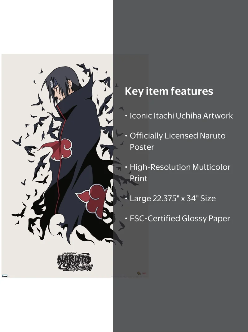 希少　かまいたち 15th ITACHI 2019 ツアーパンフレット Trends International, Naruto Shippuden Wall Poster, 22.375