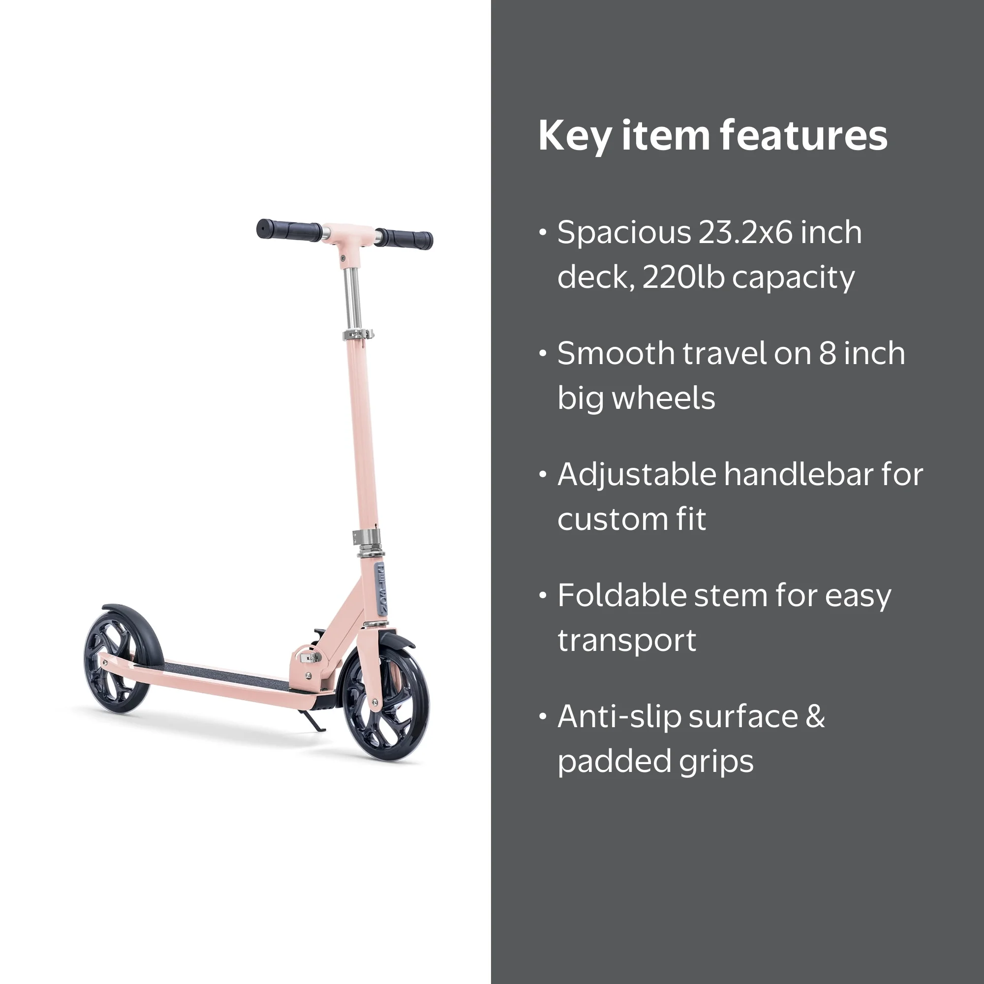 Jetson Hex Kick Scooter with Light-Up LED Wheels and Wide Deck