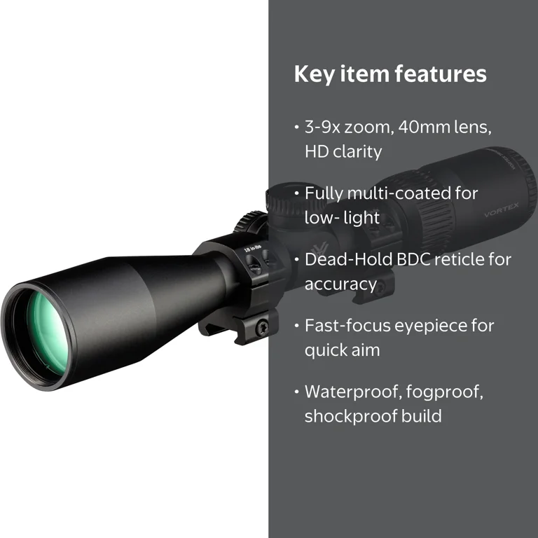 Vortex Triumph HD 3-9x40 Second Focal Plane, 1 inch tube - Walmart.com