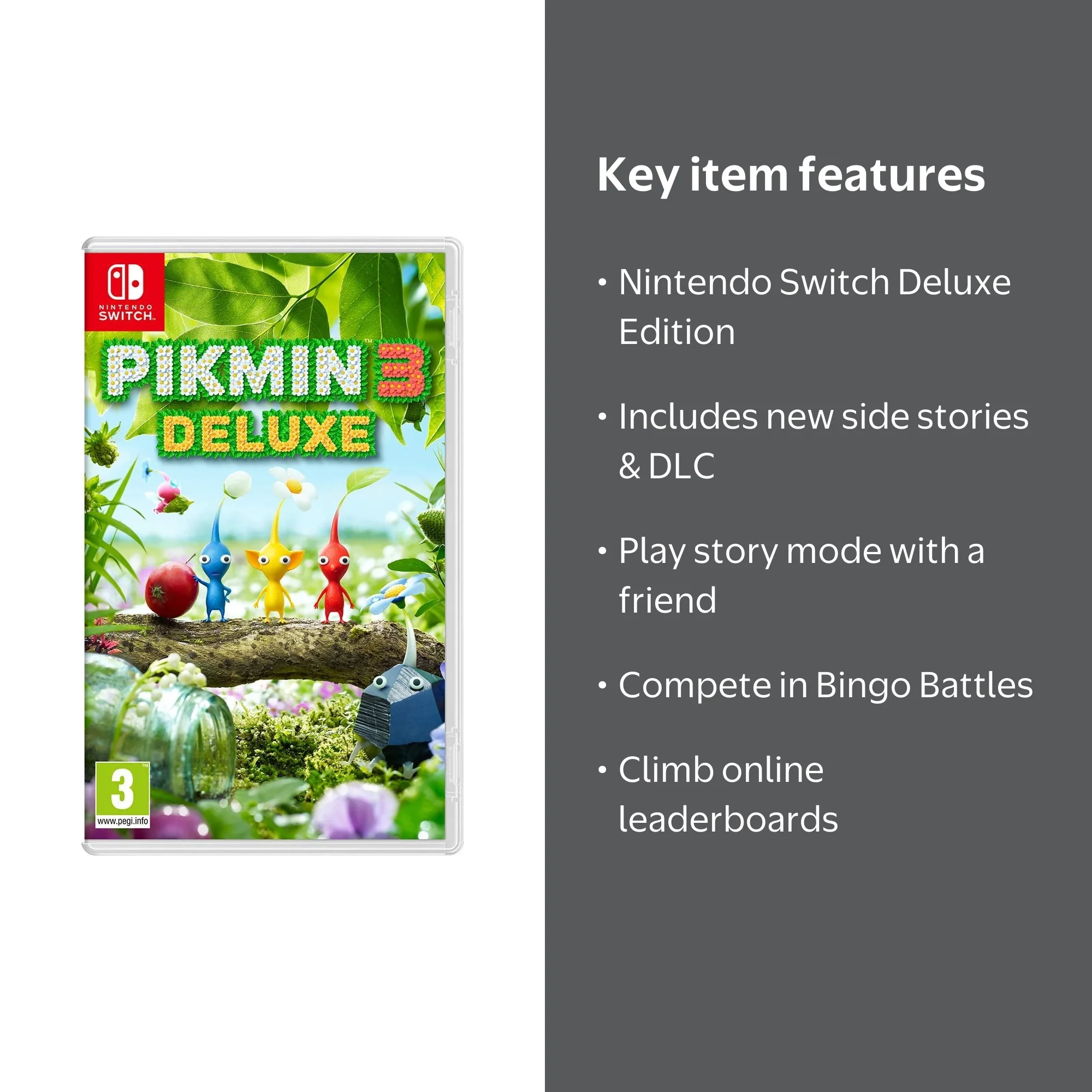 Pikmin 3 Deluxe Video Game for Nintendo Switch - EU - Walmart.com