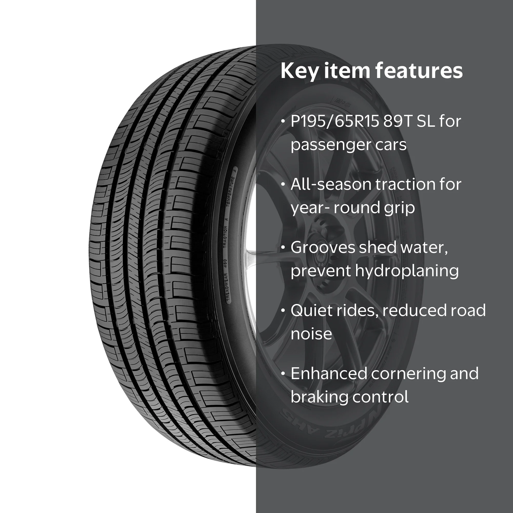 Nexen N'Priz AH5 All Season Passenger Tire P195/65R15 89T for