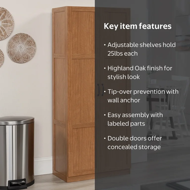 Sauder Select Furniture, Large Tall Storage Cabinet with Doors