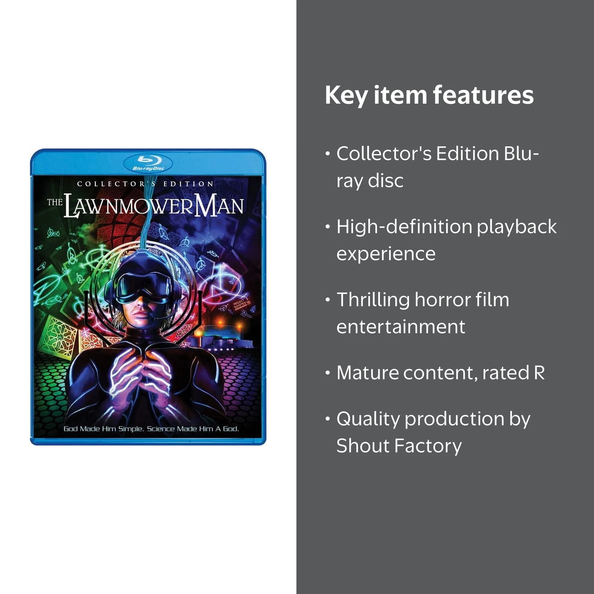 The Lawnmower Man (Collector's Edition) (Blu-ray) - Walmart.com