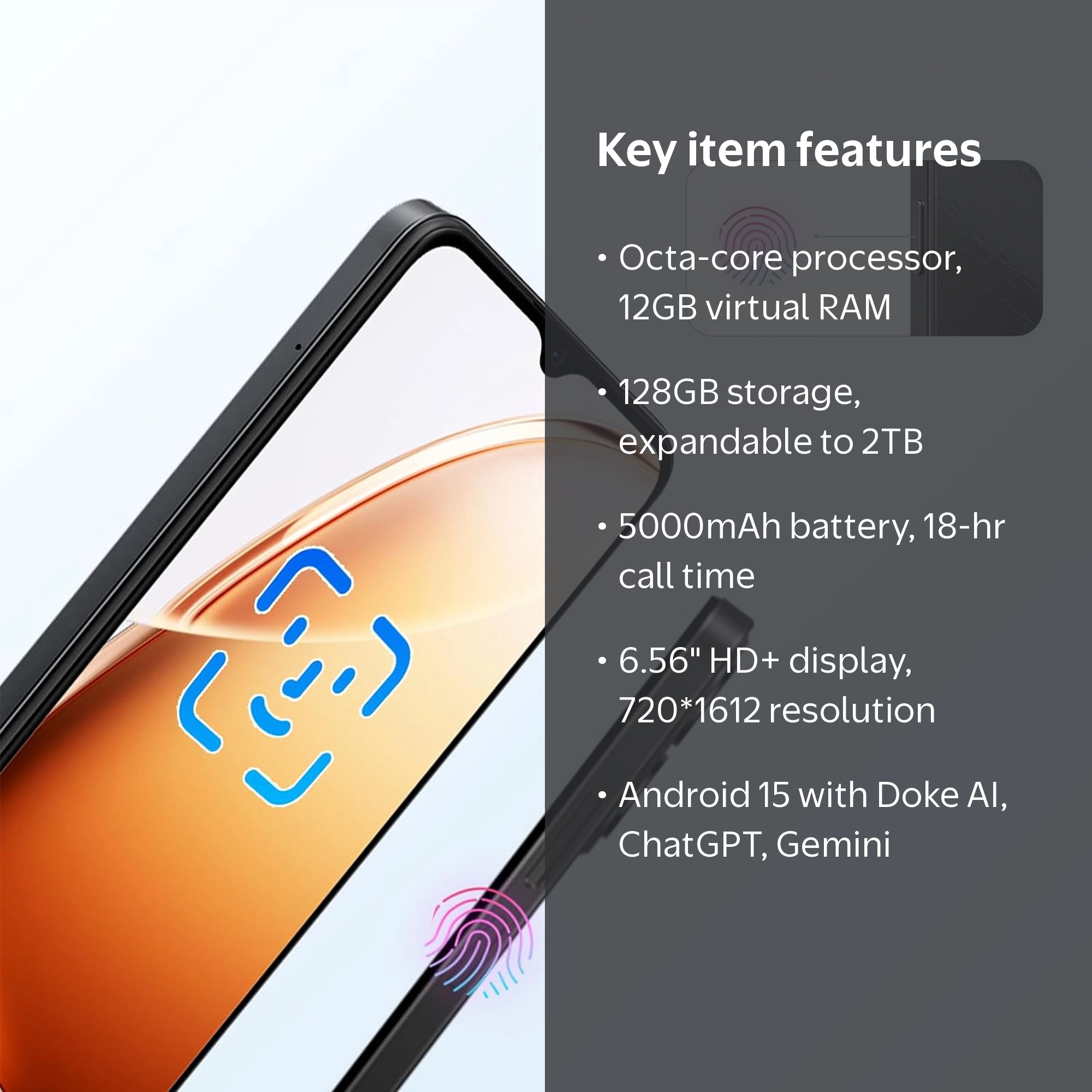 Blackview Unlocked Cell Phones Wave 8C 6GB(2+4) RAM 64GB ROM GSM