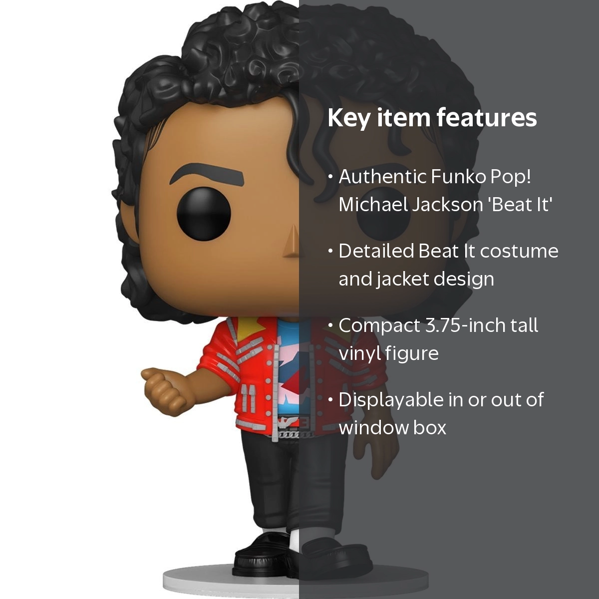Funko POP! Rocks Michael Jackson Vinyl Figure, Beat It, 3.75 inch