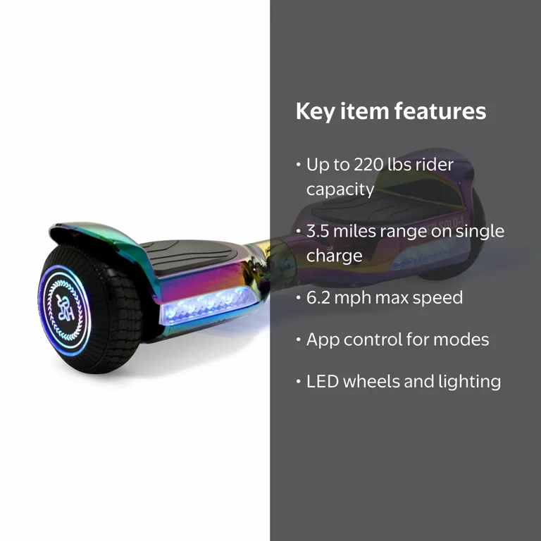 スポーツトイ・アクショントイ One Drop Free Solo Hyper Toys 37V Solo-1 Jet Fuel Hoverboard, Electric Scooter with