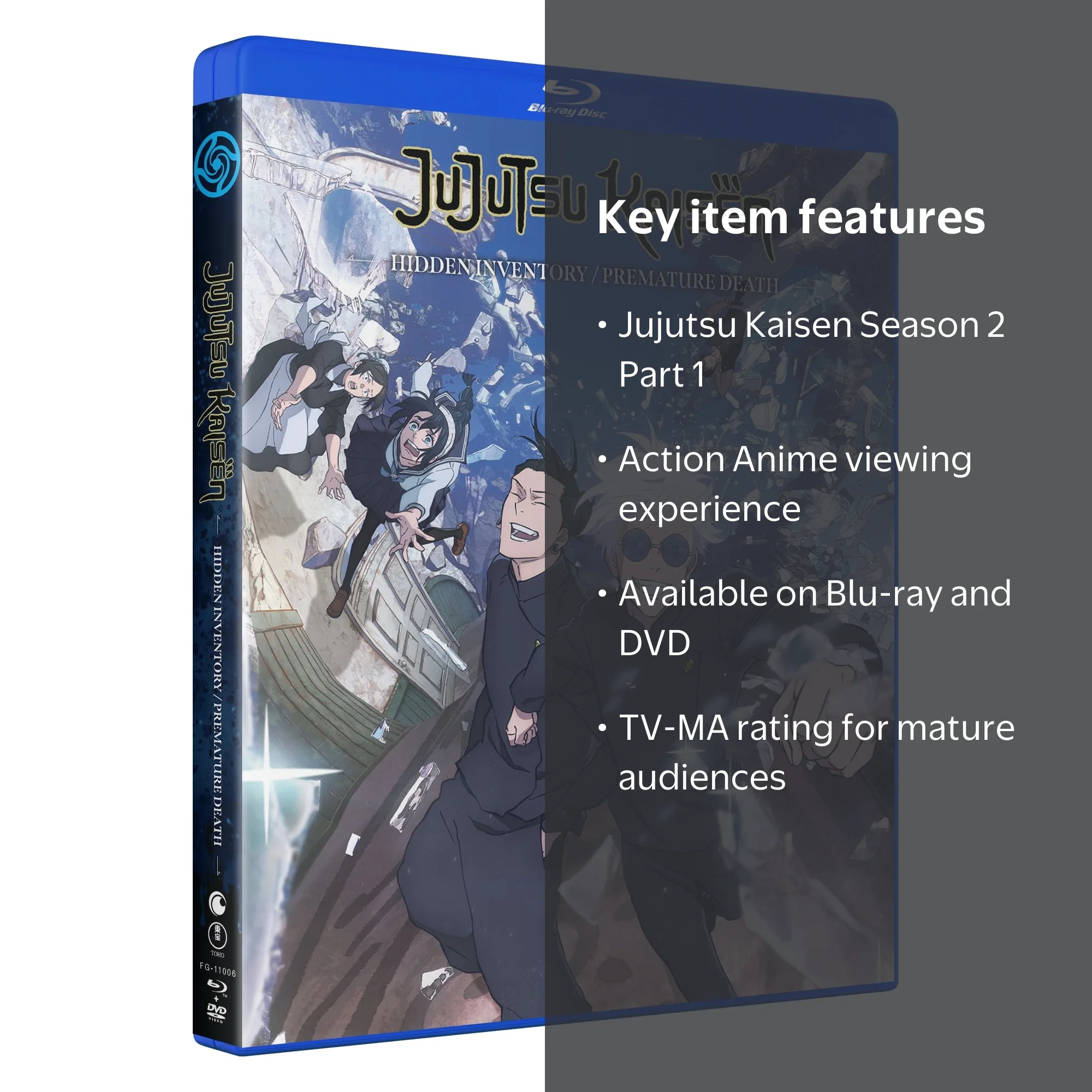Jujutsu Kaisen Season 2 Part 1 Blu-ray DVD, Action Anime