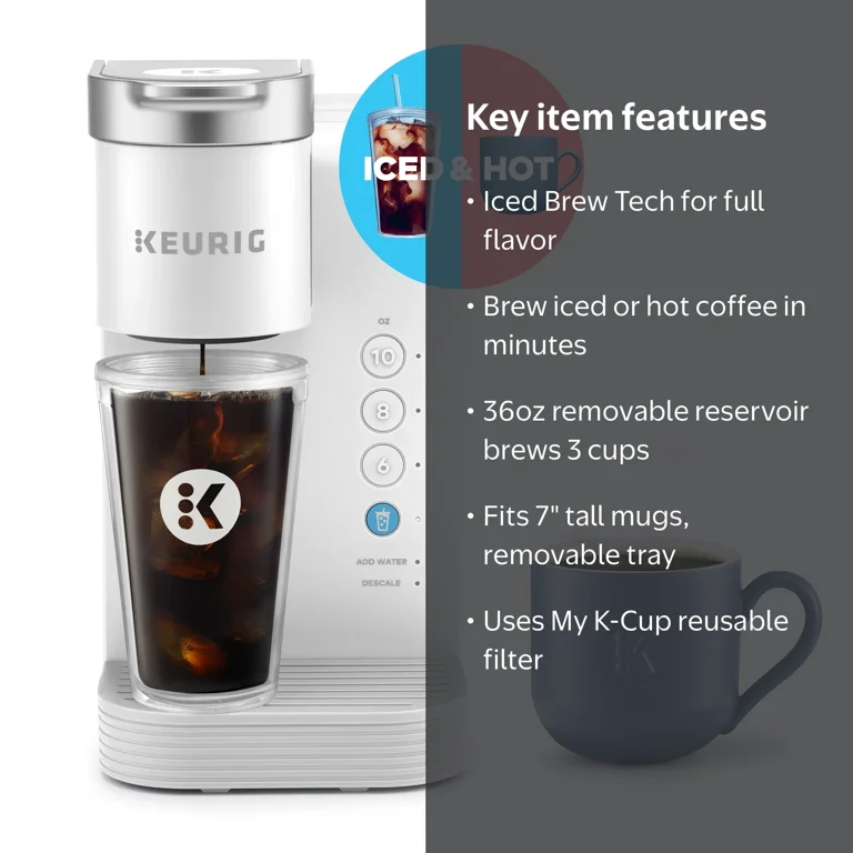 Keurig K-Express Essentials Plus, Iced and Hot Single-Serve K-Cup
