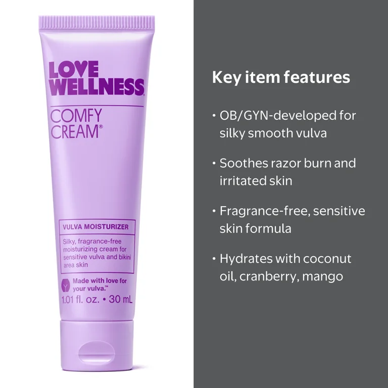 Love Wellness, Vulva Moisturizer, 1 oz, Fragrance-Free - Walmart.com