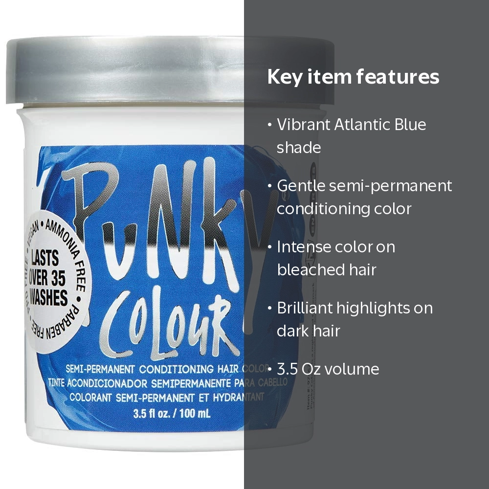 Jerome Russell, Punky Hair Colour, Atlantic Blue, 3.5 Oz - Walmart.com
