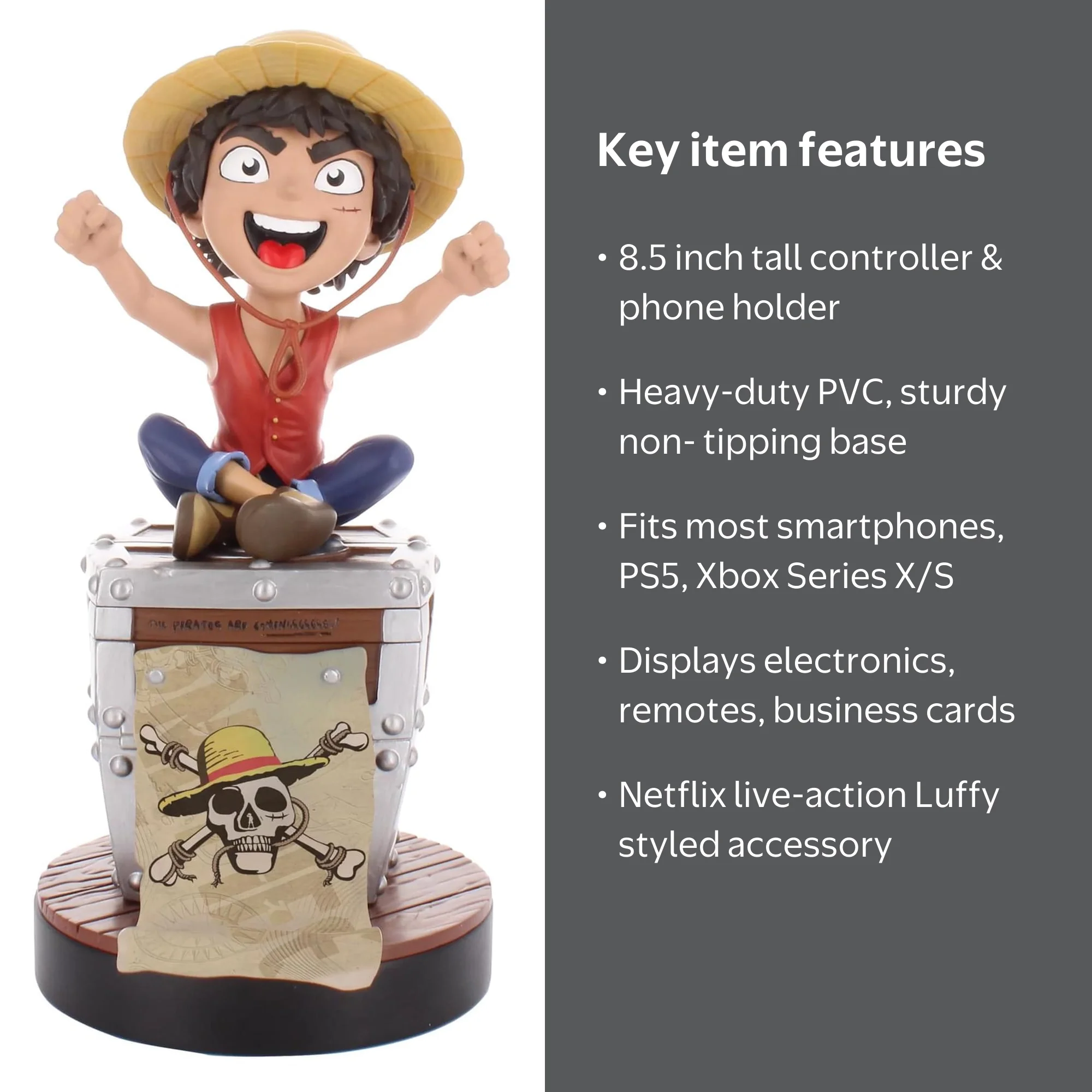 One Piece: Luffy Game Character Cable Guys Controller & Phone