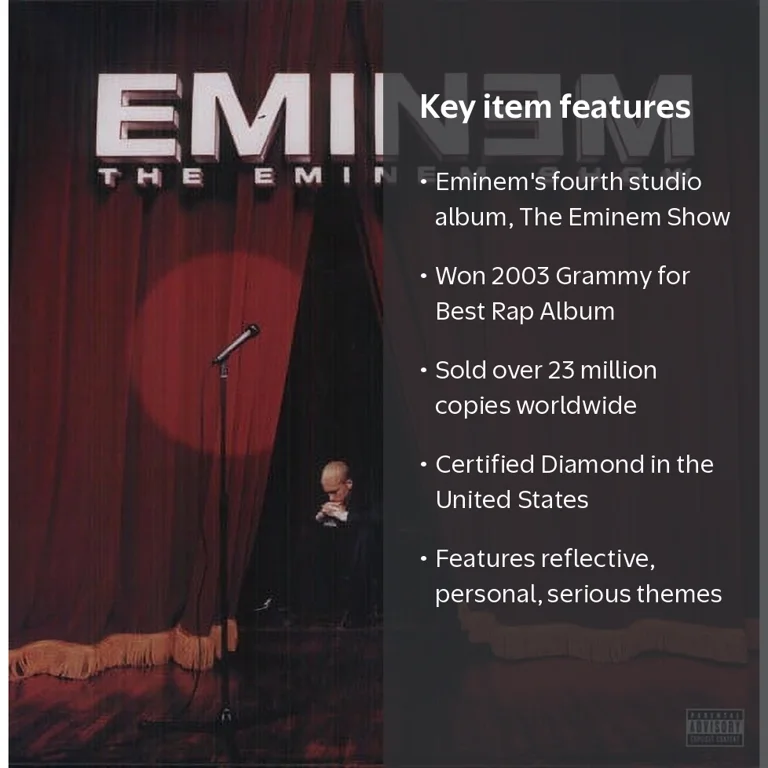 Aftermath, Eminem - The Eminem Show Vinyl, Music & Performance