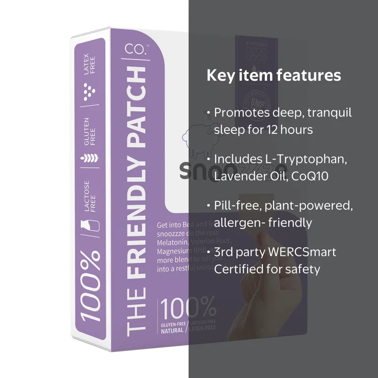 The Friendly Patch Snoozzze 8 Count, Sleep Patch Sleep Aid will
