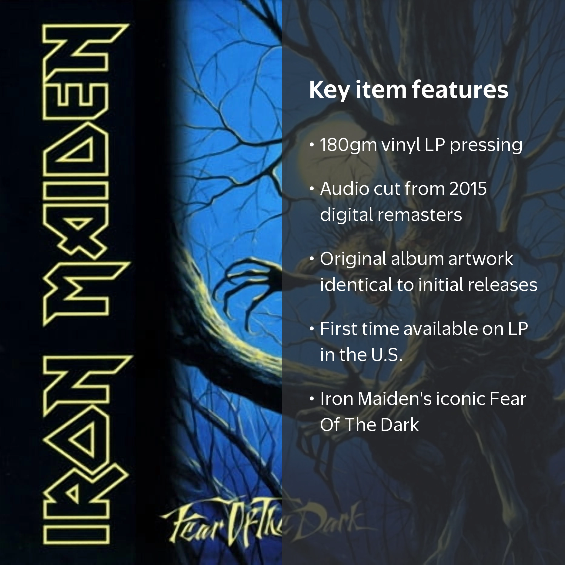 Iron Maiden , Fear Of The Dark, Rock, LP Vinyl - Walmart.com
