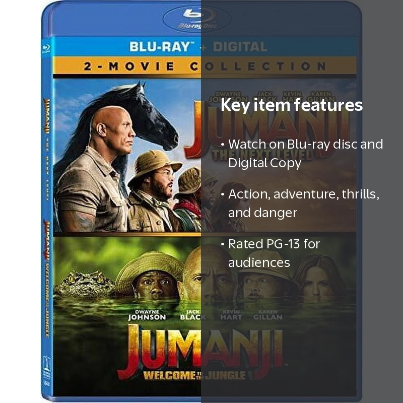 JUMANJI THE NEXT LEVEL ワニ型インフレータブル Sony Pictures Jumanji Blu-ray Movies: The Next Level & Welcome to